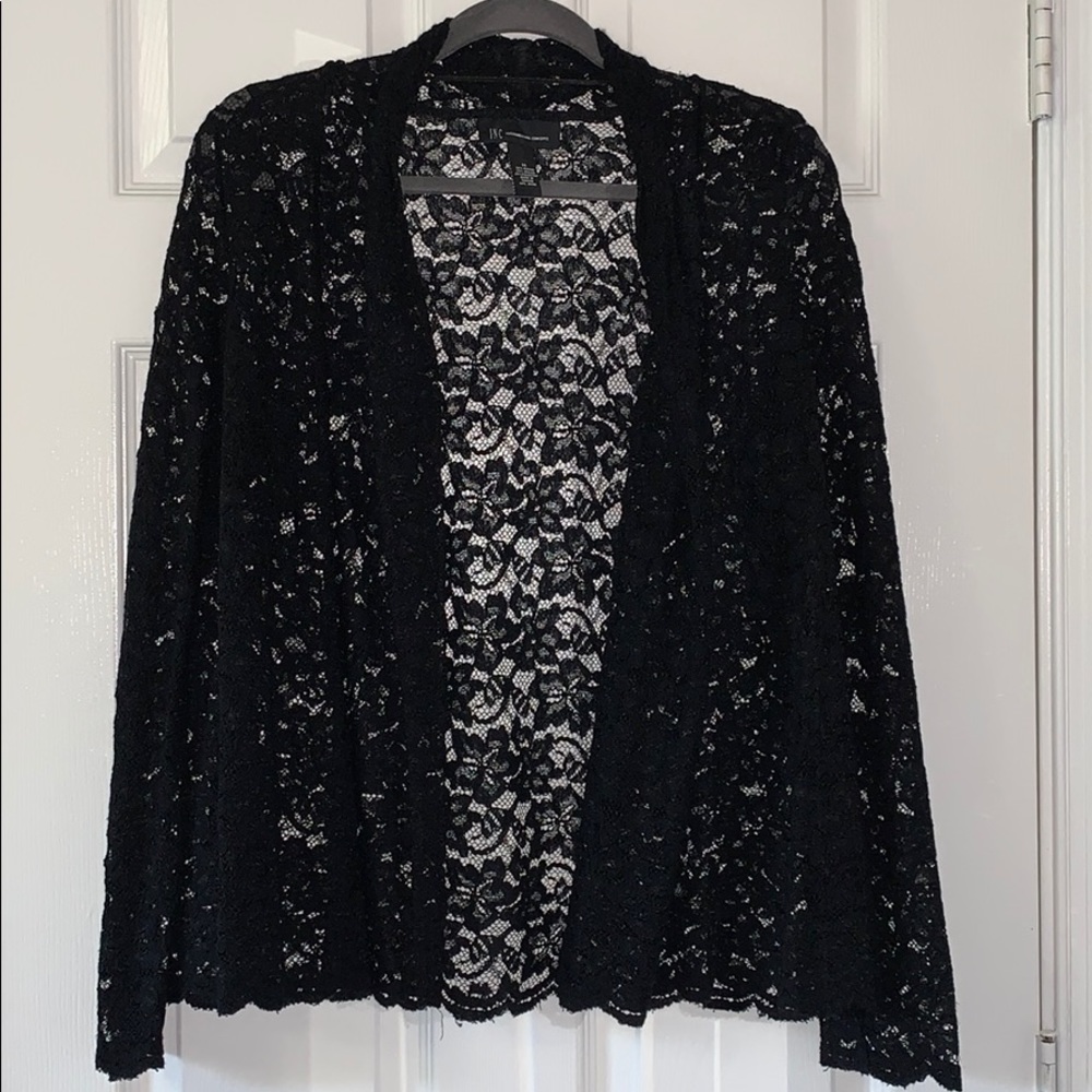 INC International Concepts 100% Lace Cardigan